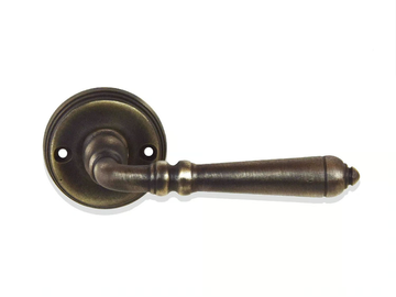 PERLA PICCOLA - Bronze door handle on rose by GIARA ART DESIGN-BRONZE - view 2